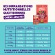 Sac et boîte Edgard & Cooper poulet & saumon avec un tableau français de recommandations alimentaires pour chiens adultes.