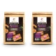 Zwei Beutel WILDFANG Premium-Hundefutter mit der Aufschrift 'KANINCHEN mit Süßkartoffel & Kräuter', jeweils 2 kg schwer, mit Bildern der Zutaten.