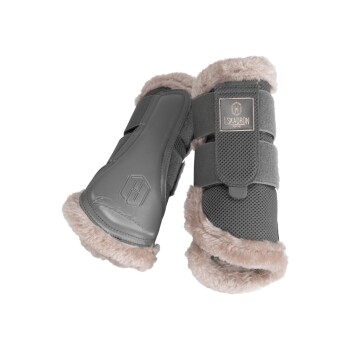 Gamaschen Mesh Fauxfur Heritage grau XL