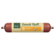 Real Nature Snack Roll, une saucisse de collation ferme pour animaux de compagnie, contenant 76 % de volaille, avec un texte en allemand et en anglais.