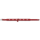 Roter Haustierhalsband mit herzförmigen Ausschnitten und einem kleinen Herzanhänger, entworfen für einen stilvollen Look.