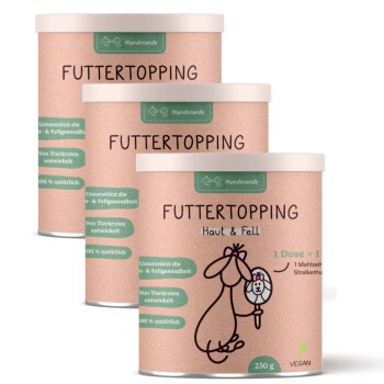 Futtertopping - Haut & Fell - Glänzendes Fell, Gesunde Haut, Natürliche Zutaten, vegan 750 g
