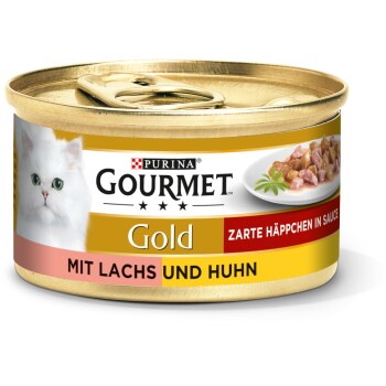 Gourmet Gold Zarte Häppchen 12x85g Lachs & Huhn