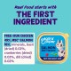 Edgard & Cooper Salmon & Chicken cat food; Real food starts with THE FIRST INGREDIENT; FREE-RUN CHICKEN 49%, MSC SALMON 10%
