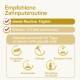 Empfohlene Zahnpflege-Routine für Haustiere: Ideales tägliches Zähneputzen, effektiv 2-3 Mal pro Woche, Alternativen sind Zahnsticks, Gel, Algenpulver, Mundspülung, Spray.
