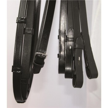Hans Melzer Kandarenzügel Set schwarz/silber WB EXTRA (KB-Kaltblut)