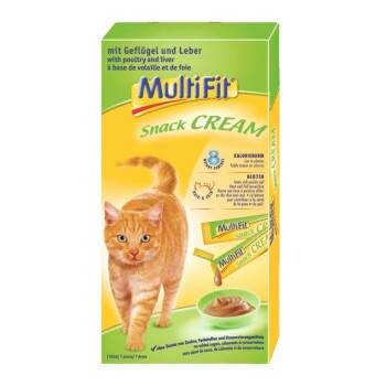 MultiFit Snack Cream 11x7x15g Geflügel, Leber & Biotin