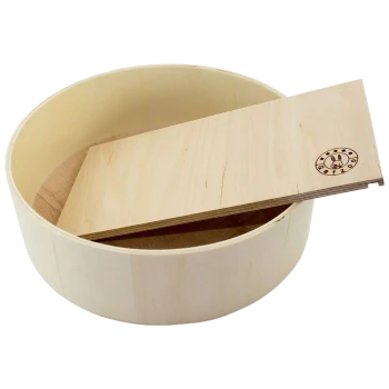 Holz-Haustierschüssel mit abnehmbarem Holzdeckel, mit einem Hasenlogo von GetZoo.
