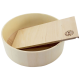 Holz-Haustierschüssel mit abnehmbarem Holzdeckel, mit einem Hasenlogo von GetZoo.