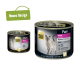 Zwei Select Gold Katzenfutterdosen mit der Aufschrift 'Pure' mit Pferdefleischgeschmack; eine zeigt eine Siamkatze und ein grünes 'Neues Design'-Schild.