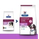 Zwei Säcke Hill's Prescription Diet Digestive Care Hundefutter, mit einem schwarz-weißen Hund auf der linken Seite und einem braun-weißen Hund auf der rechten Seite.