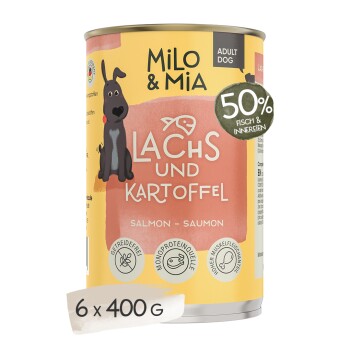 Milo & Mia Lachs & Kartoffel 6×400 g