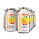 Smoothie-Flaschen mit dem Etikett "Immunio Smoothie Dog" zeigen Apfeldesigns und fördern "Immun Boost Snack" mit "Bestes Rindfleisch" und "100% natürlich."
