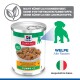 Hill's Science Plan Dose 'PUPPY <1' Savoury Stew mit Huhn und Gemüse, grüner Welpen-Silhouette, 'WELPE Alle Rassen'.