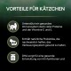 Vorteile für Kätzchen: Stärkt das Immunsystem mit Proteinen, Vitaminen C und E, Probiotika für die Verdauung und DHA für die Hirnentwicklung.