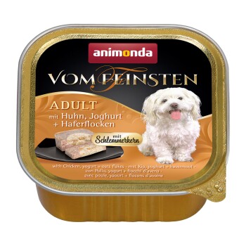Animonda Vom Feinsten Adult 22x150g Huhn, Joghurt & Haferflocken mit Schlemmerkern