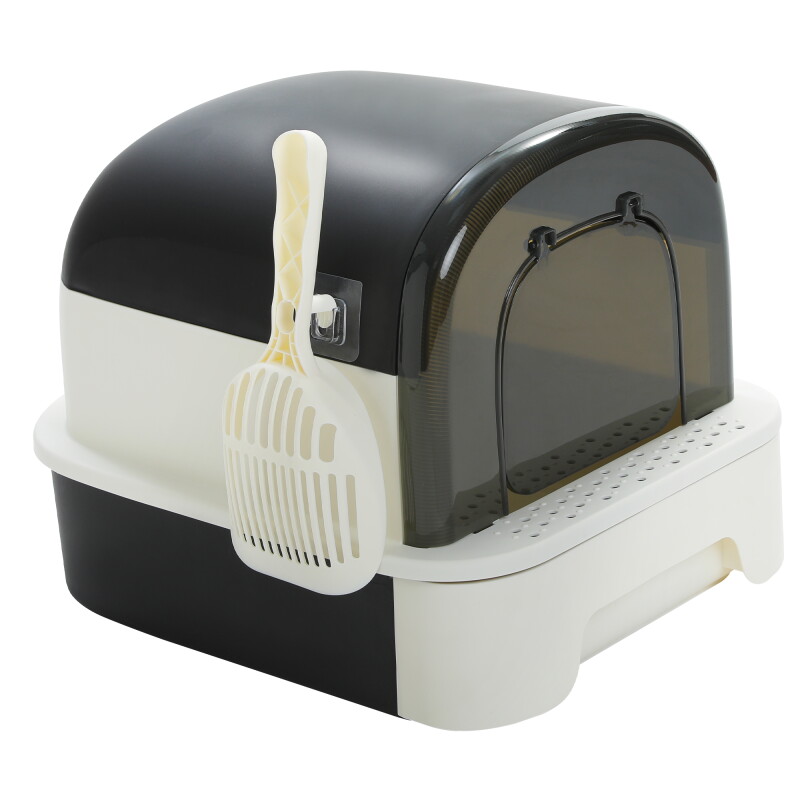 Pawz Road –Katzentoilette XL–mit Haube schwarz