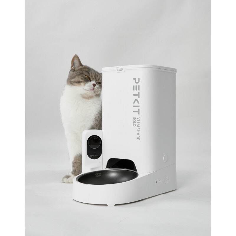 PetKit Automatischer Katzenfutterspender, 3 l, 1–10 Mahlzeiten/Tag für 1–15 Tage, Edelstahlschüssel 304, Fresh Lock-Technologie
