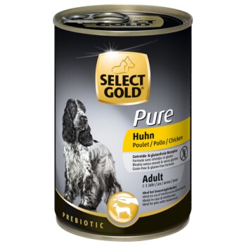 SELECT GOLD Pure Adult 6x400g Huhn