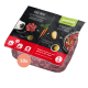 Verpackung des proCani Rindermenüs für Hunde, mit Zutaten wie Karotten und Kartoffeln, mit Anweisungen zur Zubereitung und Servierung.