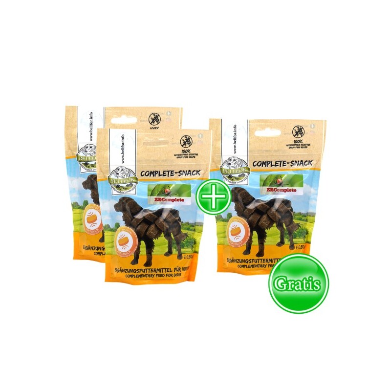 Bellfor Complete-Snack ZEComplete Set für Hunde - 3x150g