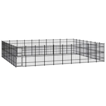 Hundezwinger Box Stahl 9,6 m, 7,68 m, 2 m