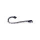 Ein stilvoller schwarzer Haustierhalsband, verziert mit funkelnden Strasssteinen in verschiedenen Farben, mit einem sicheren Verschlussmechanismus.
