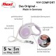 Lila flexi Hundeleine mit ergonomischem Softgriff, mit einem robusten Riemen und einem komfortablen Bremssystem, geeignet für Hunde bis 15 kg.
