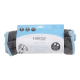 Furrish grey microfibre pet towel with blue trim in packaging labeled 'Furrish Microfibre Towel'.