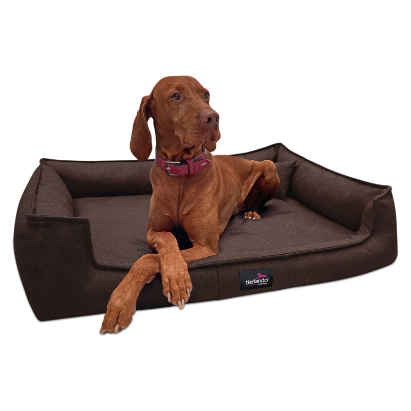 Tierlando ® Orthopädisches Hundebett GUSTAV SCANDI CHIC Große Hunde XL Hundesofa