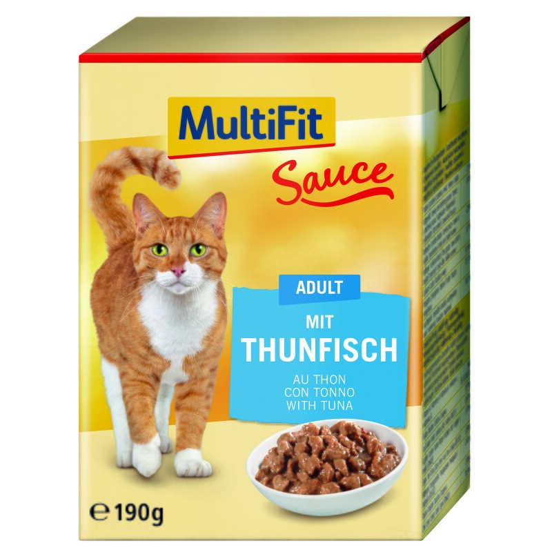 MultiFit Adult in saus 12 x 190 g Tonijn