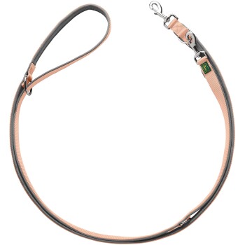 Verstellbare Führleine Neopren pfirsich 2,5 cm, 2 m