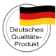 Logo mit der deutschen Flagge und dem Text "Deutsches Qualitäts-Produkt", der ein deutsches Qualitätsprodukt anzeigt.