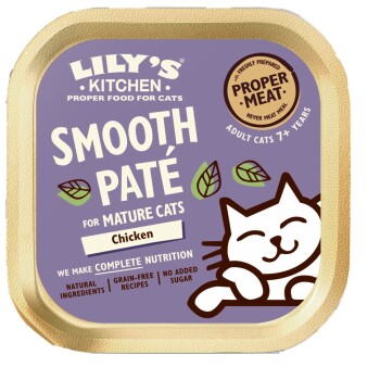Nassfutter Katze Senior Smooth Patè Huhn 19x85 g
