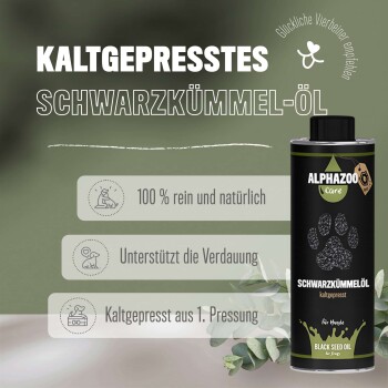 Premium Schwarzkümmelöl für Hunde 500 ml