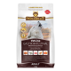 "WOLFSBLUT VetLine GASTROINTESTINAL" Hundefutterverpackung mit einem heulenden Wolf, der Zutaten und Vorteile für die Verdauungsgesundheit hervorhebt.