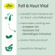 Fell & Haut Vital: natürliche Formel für stumpfes, trockenes Fell und übermäßigen Haarausfall, fördert gesündere, revitalisierte Felle.