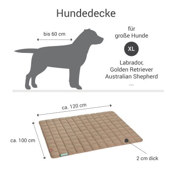 Wendedecke braun/ grün XL