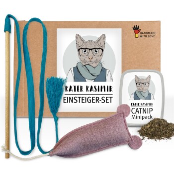 Kater Kasimir Kitten Paket mit 3 Premium Katzenspielzeugen