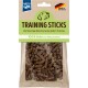 Hundetraining-Sticks in einer durchsichtigen Tüte, beschriftet mit "TRAINING STICKS", mit dem Text "100% Huhn im Fleischanteil" und "Hergestellt in Deutschland."