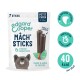 Edgard Cooper Mâch' Sticks pour petits chiens (0-10kg), 7 bâtonnets par paquet, faible en calories, avec une saveur de fraise et d'huile de menthe. 40 kcal par bâton.