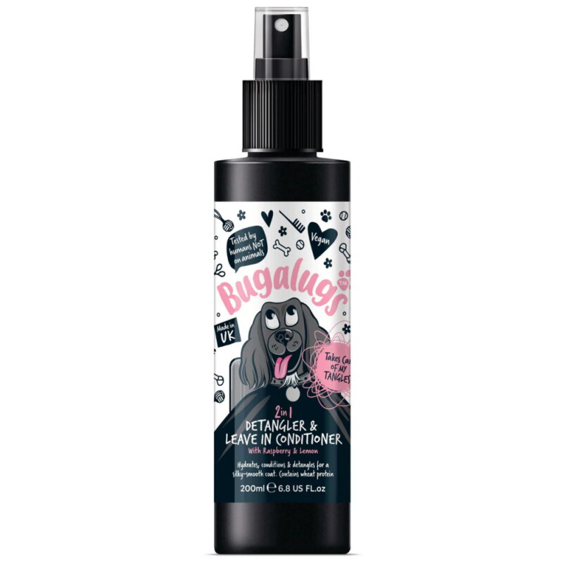Bugalugs Fellentwirrungsspray 2 in 1 Himbeere & Zitrone 200 ml