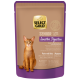Select Gold Senior Sensitive Digestion Katzenfutterbeutel mit Truthahn und Reis, glutenfrei, ohne Zuckerzusatz oder Soja, für Katzen ab 7 Jahren.
