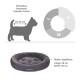 Hundebett geeignet für kleine Rassen wie Chihuahua und Yorkshire Terrier, mit einer Länge von 50 cm und einer Breite von 40 cm.