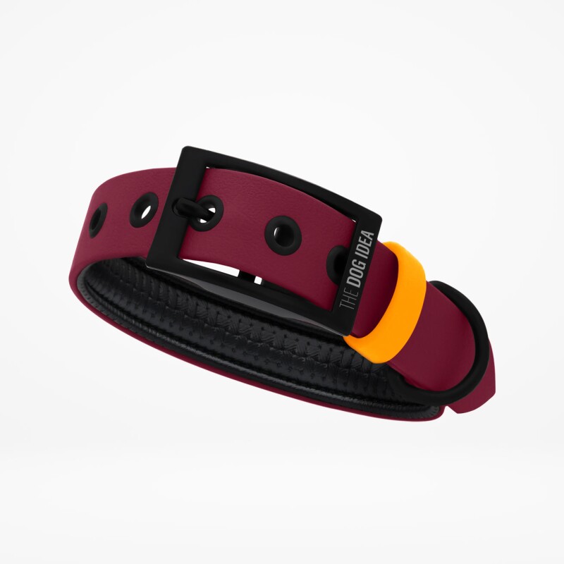 THE DOG IDEA Biothane Halsband Bordeaux XL