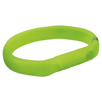 Helle grüne Silikon-Haustierhalsband, flexibel und glatt, entworfen für Komfort und Haltbarkeit.