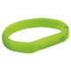 Helle grüne Silikon-Haustierhalsband, flexibel und glatt, entworfen für Komfort und Haltbarkeit.
