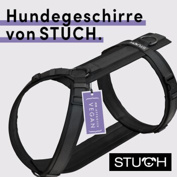 Geschirr Hund gepolstert schwarz L
