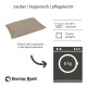 Hundebett von Doctor Bark, gekennzeichnet als 'sauber, hygienisch, pflegeleicht', maschinenwaschbar bis 60 °C, für den Trockner geeignet, unterstützt bis zu 8 kg.