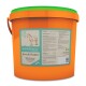 Oranger Eimer mit der Aufschrift "montanus nature Bronchi-Protect," der 4 kg Nahrungsergänzungsmittel für Pferde und Ponys enthält, mit Zutatenangaben.
